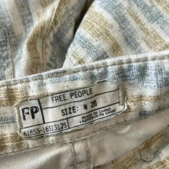 Free People Ikat Print Cropped Skinny Jeans - Picture 4 of 5